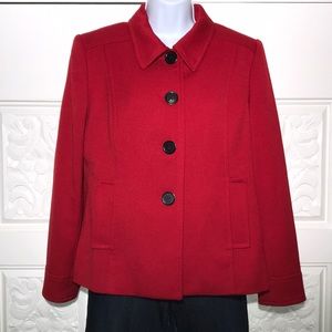 Kaspar Women’s Red 12 Petite Blazer